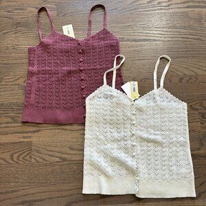 NWT Aritzia Wilfred Stanza Tank - Set of 2